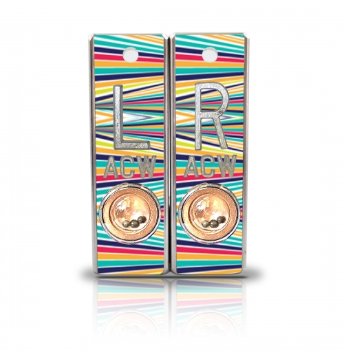Aluminum Position Indicator X Ray Markers- Color Stripes Graphic Pattern